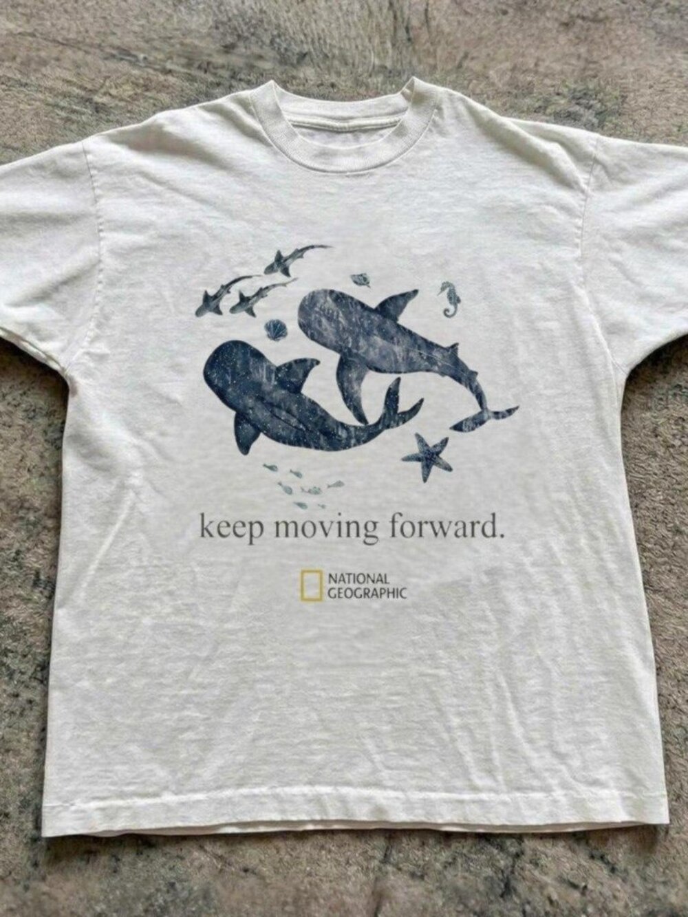 National Geographic keep moving forward graphic tee
